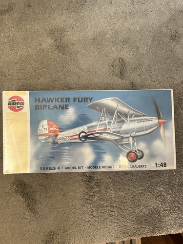 Airfix hawker fury biplane - airfix,