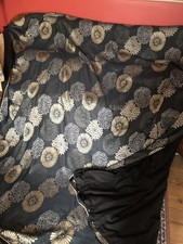 Bedeck of Belfast Super King Duvet Cover Set Black Gold Floral Opulent