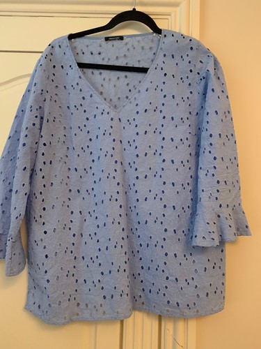 Ladies elena miro blue brocade - blue,