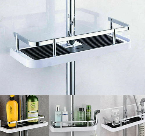 Bathroom shelf shower - shelf, pole