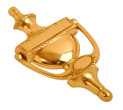 Door knocker polished brass - polished,