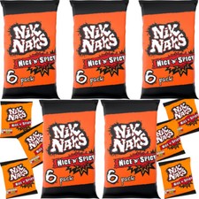 Nik Naks Nice 'N' Spicy Multipack Crisps 6 pack 120g Perfect Kids Gift