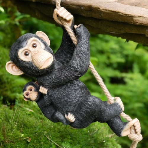 Hanging monkey baby - monkey, &