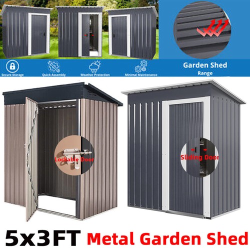 3ft garden shed galvanised - x,