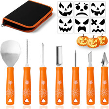 Halloween Pumpkin Carving Kit Set 14Pcs, Professional Stainless Steel Pumpkin Ca