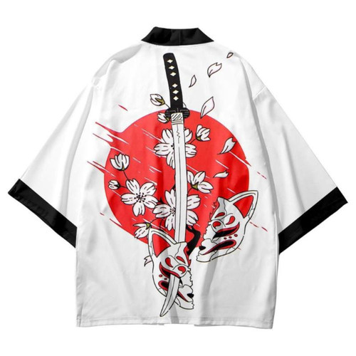 Mens kimono jacket coat - kimono,