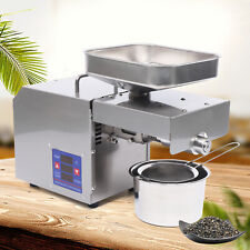 Commercial Automatic Stainless Steel Oil Press Machine Extractor 110V 600W