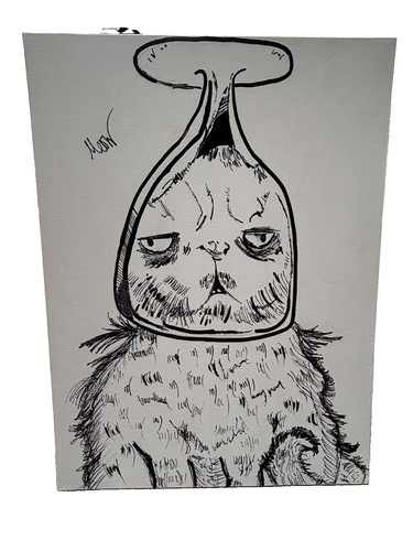 Cat wine glass funny - in,