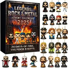 Legends Of Rock & Metal Advent Calendar, 24 Days of Fire, Thunder & Riffs Boxes