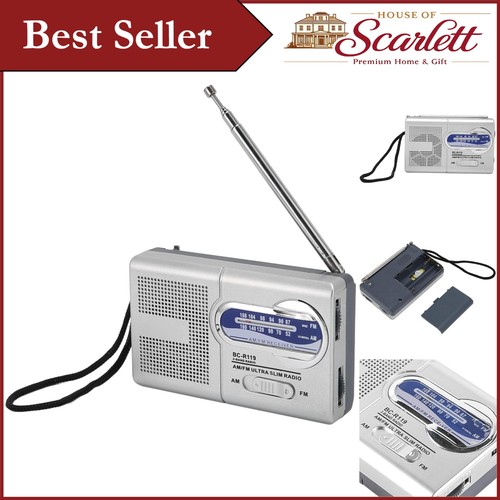 Portable battery powered fm - portable, am/fm
