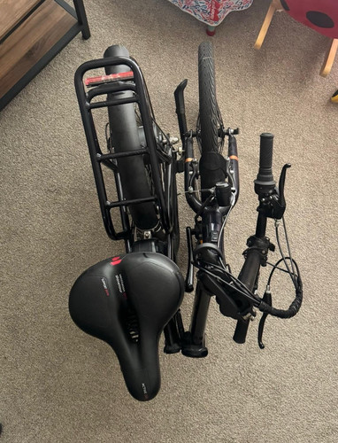 Raleigh folding bike - raleigh, black