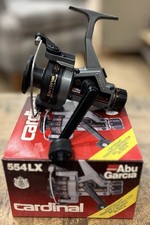 Abu Garcia cardinal 554 lx coarse fishing reel NEW OLD STOCK 1990S red drag