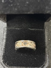 Clogau Ring Size R, Yellow Rose Gold, Stacking Ring with Tree of Life Design