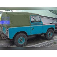 LAND ROVER SERIES 2 2A AND 3 SWB FULL CANVAS HOOD WITHOUT WINDOWS IN KHAKI