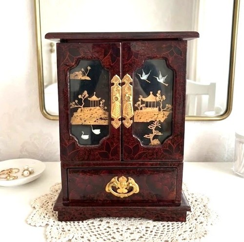 Vintage chinese red lacquer - vintage,