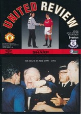 MANCHESTER UNITED v Everton 1993/1994 - Sir Matt Busby Memorial issue