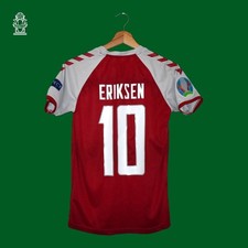 Denmark EURO 2020 home shirt Hummel size YL/XS(44x64cm) with Christian Eriksen