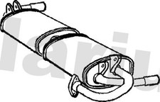 Rear Muffler Exhaust Silencer