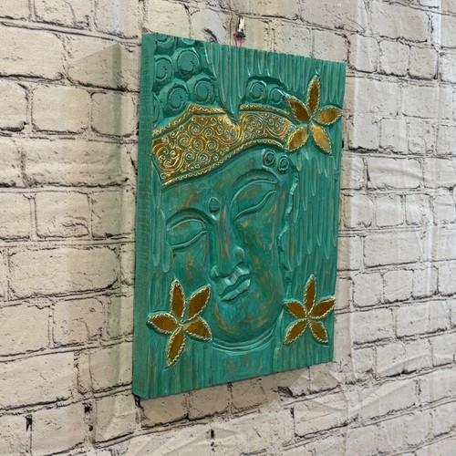 Wooden wood panel - wooden, gold