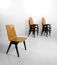 Plywood Stacking Chairs attrb. Roland Rainer, c.1950 Bentwood, Vintage, Retro