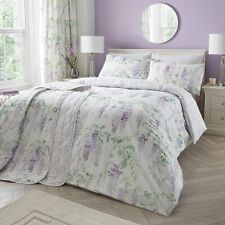 Duvet Cover Bedding Collection Wisteria Floral Reversible Dreams & Drapes Lilac