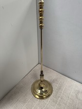 Brass Fire Poker Own Stand 44cm Vintage Fireside Companion Tool Rare Item