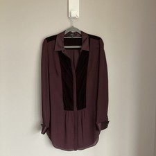 Womens Blouse Velvet Satin