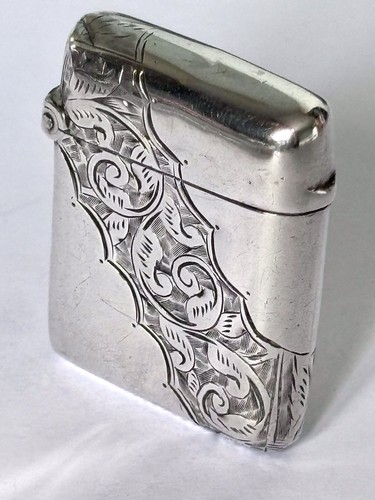 Antique victorian silver vesta - antique,