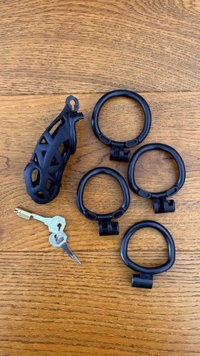Male cobra resin chastity cage - resin,