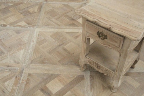 White oiled oak parquet - white,