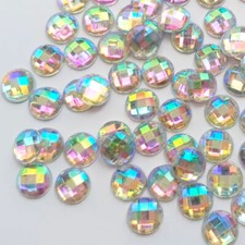 100 x Clear AB Acrylic Round