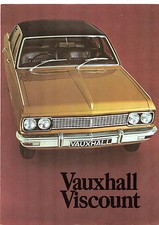Vauxhall Viscount PC 3300 1970-1971 UK Market Foldout Sales Brochure