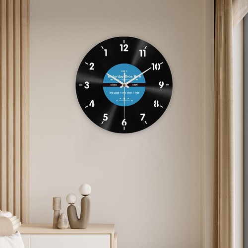 Backwards clock for walls - for,