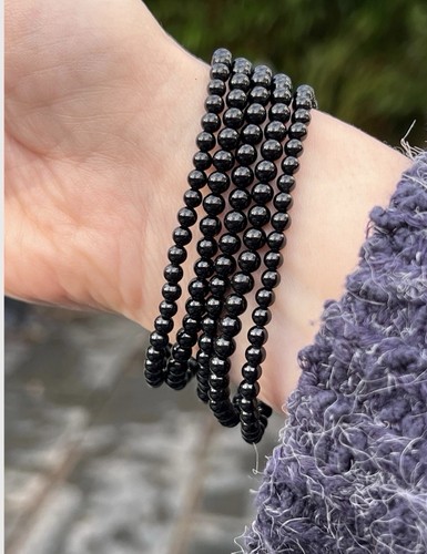 Black tourmaline crystal - black,