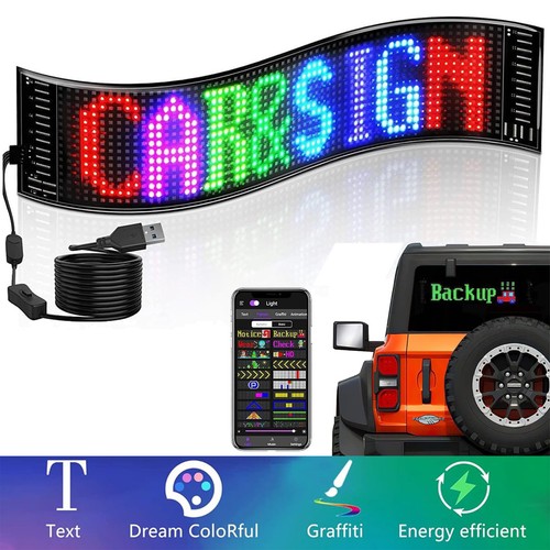 Car rgb led - led, sign