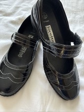 Loretta Black Patent Shoes