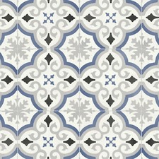 Blue & Grey Victorian Tile
