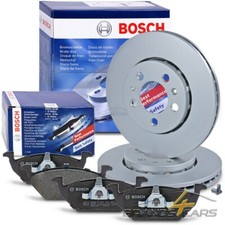 BOSCH FRONT BRAKE DISCS + PADS FOR AUDI A1 SEAT SKODA FABIA 2 3 VW POLO 6R