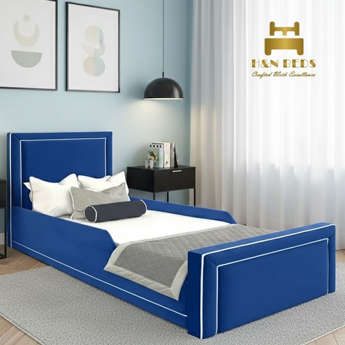 Panel kids bed frame plush - kids,