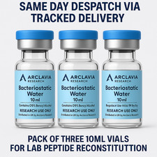 10ml - Bac Water  x 3 - Bacteriostatic Water - Fast shipping UK supplier