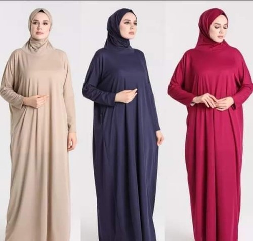 Plain full lady abaya prayer - lady,
