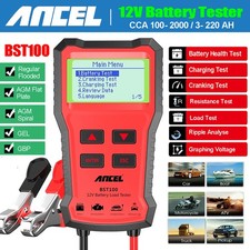 ANCEL 12V Van Light Truck Car Battery Tester Charging Analyzer Diagnostic Tool