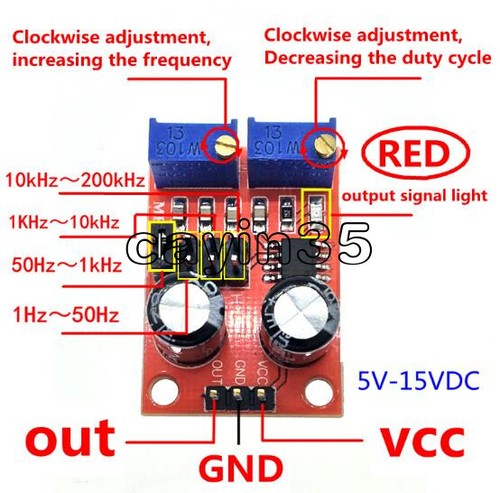 Signal generator ne555 duty - signal,