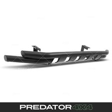 MATTE BLACK TRIPLE NUDGE CITY SPOILER BULL BAR FOR NISSAN NAVARA D23 NP300 15-21