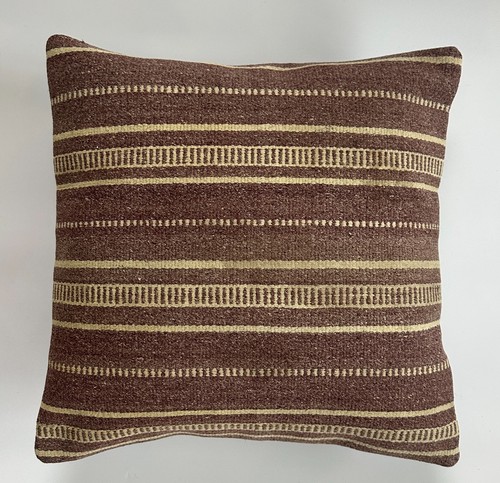 Handmade cushion cover brown - cushion,