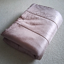 Marks & Spencer Satin Bedspread Throw Dark Lilac