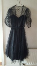 Vera Mont black ballgown evening dress, size 10