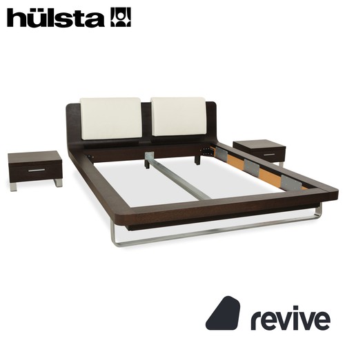 Hülsta tamis wood leather - tamis, bed