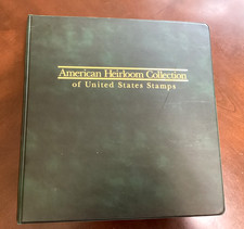 American Heirloom Collection Vol. 2 US Stamp Album Binder w/Used  Stamps, Mounts