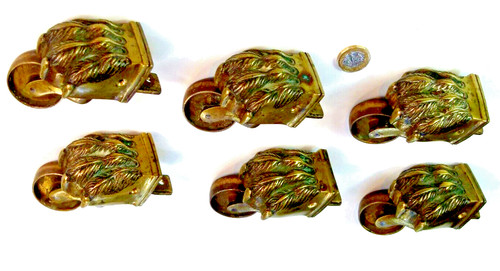 Set quality antique - 6, brass